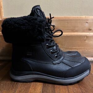 UGG waterproof women’s black boots size 9.5 brand new